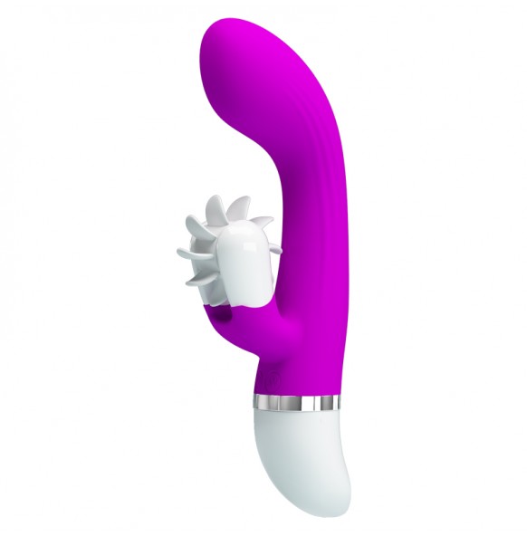 PRETTY LOVE - Flywheel Tongue Clitoral Vibrator Wand Masturbator (Battery - Purple) PRETTY LOVE - Flywheel Tongue Clitoral Vibrator Wand Masturbator (Battery - Purple)